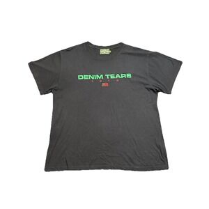 Rare Denim Tears Tyson Beckford T Shirt Size XL‎ Washed Black Streetwear